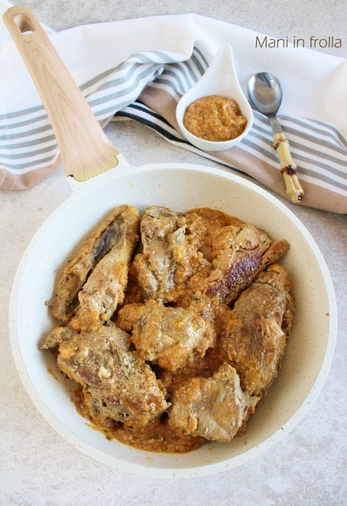 Galinha d'Angola com Creme de Legumes