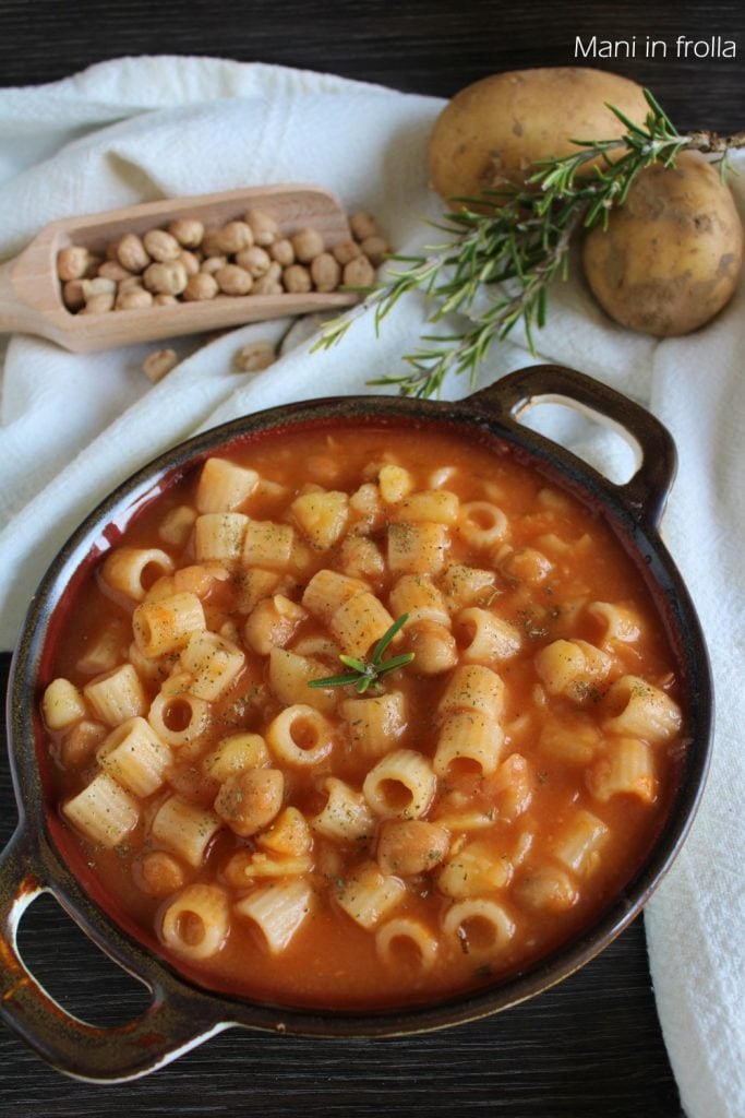 Sopa de grão-de-bico e batata