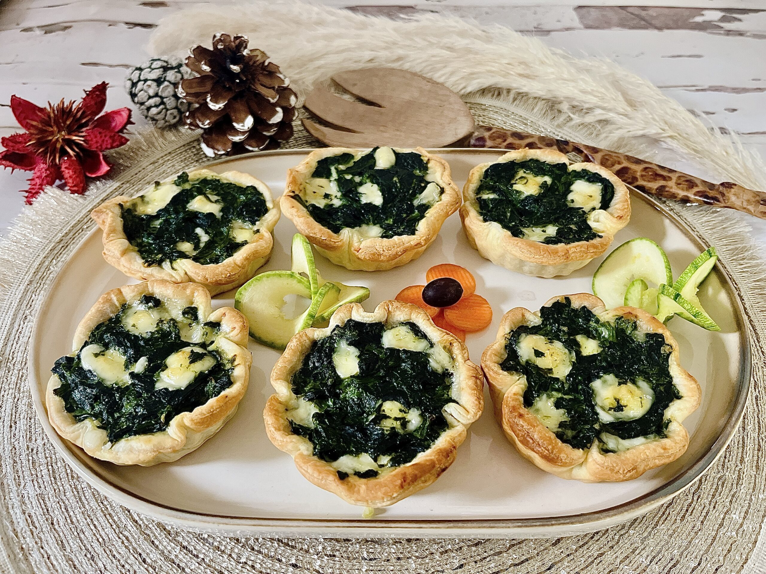 Cestinhas de espinafre