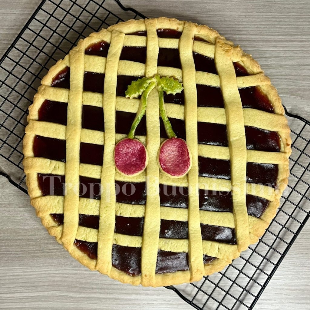 torta de geleia de cereja