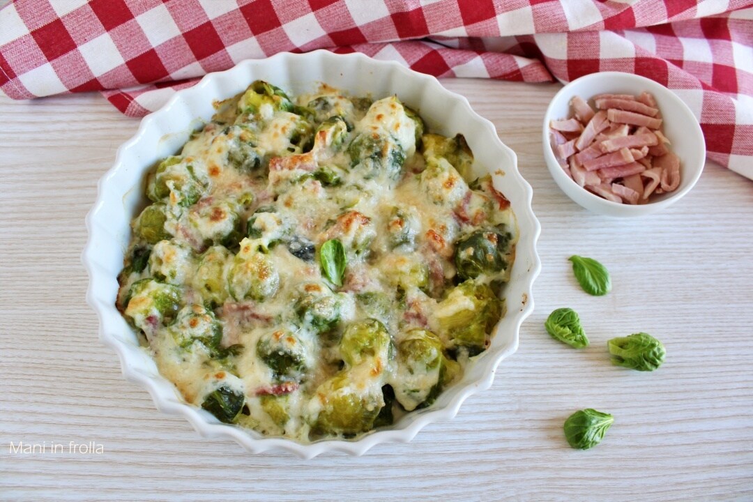 Couve-de-bruxelas gratinada