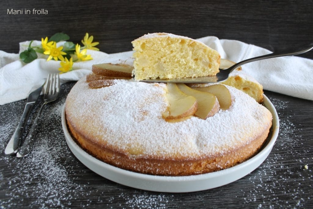 Bolo de pera e mascarpone