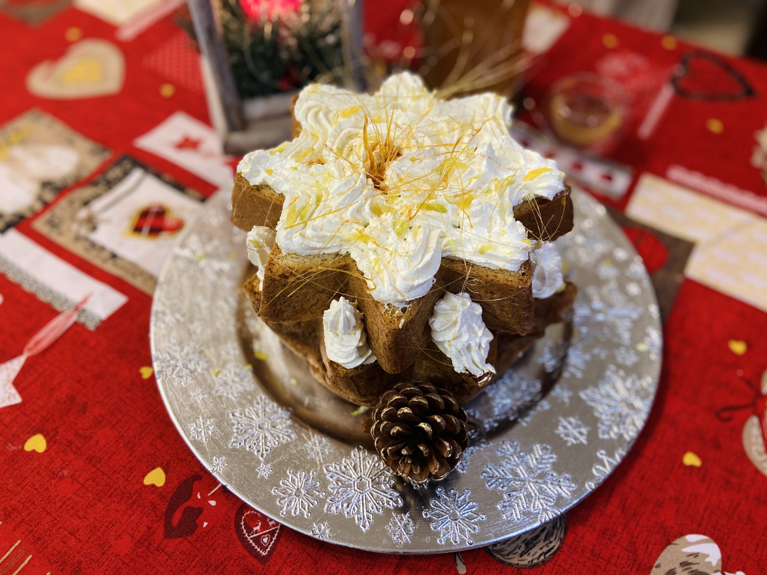 Estrela de pandoro com limoncello