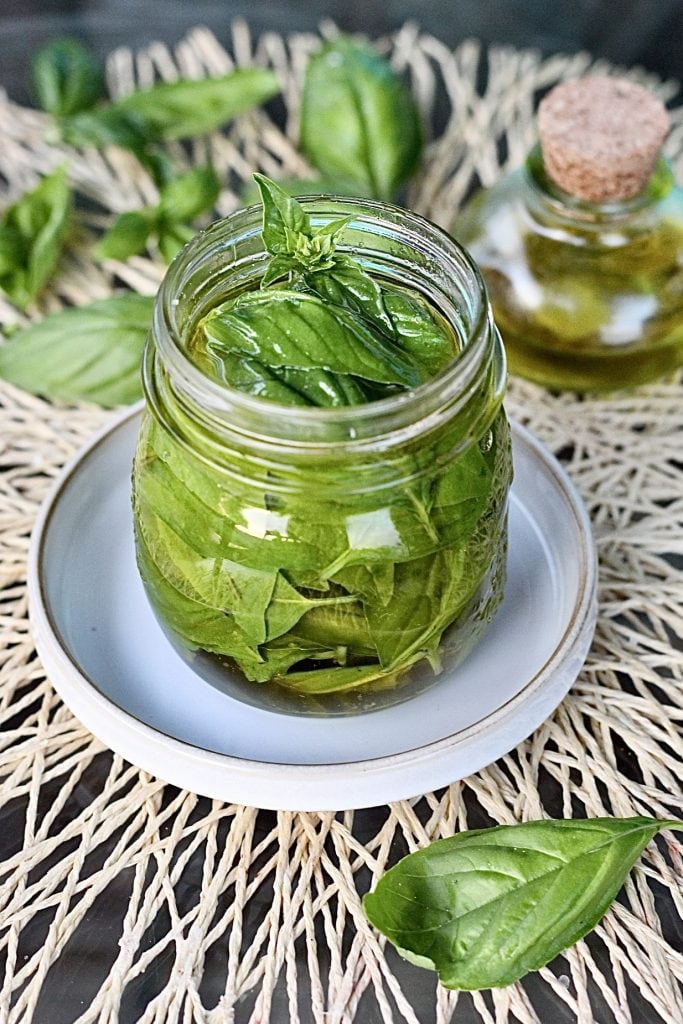 Manjericão em óleo, como preservar o aroma do manjericão por mais tempo
