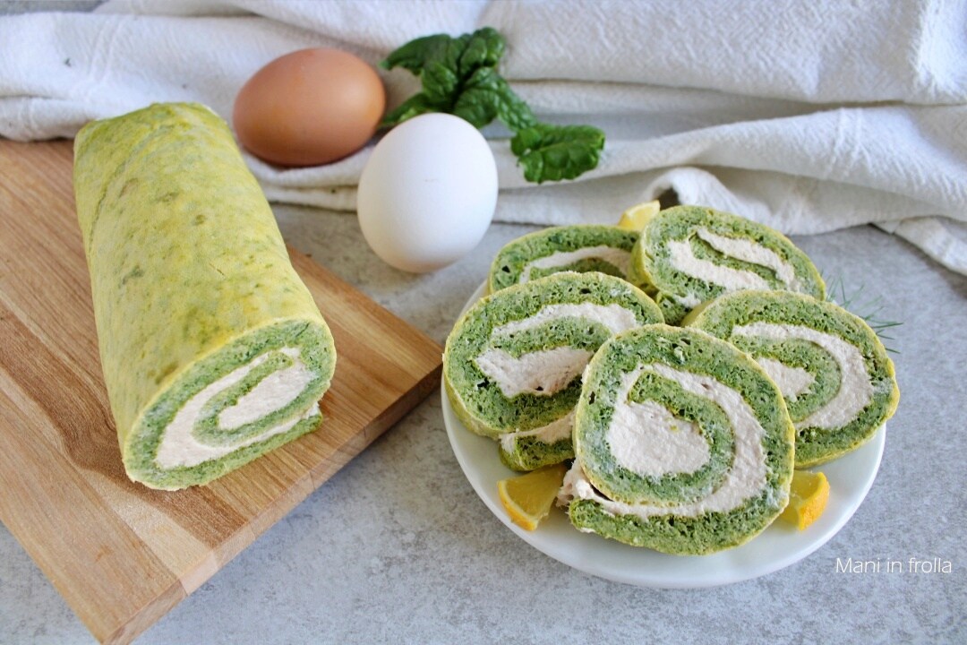 Rolo de Espinafre e Mousse de Atum