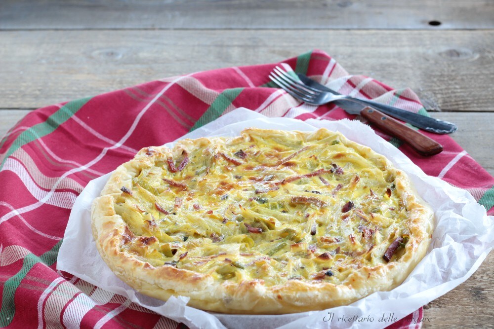 Quiche com funcho e speck