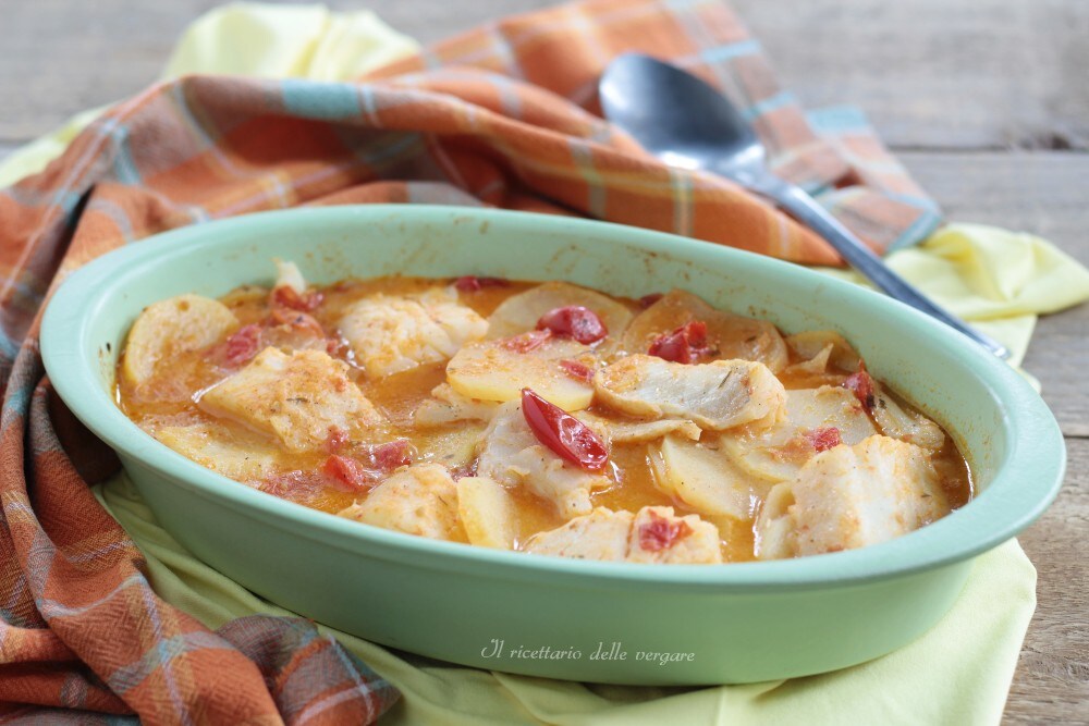 Bacalhau ao forno com batatas