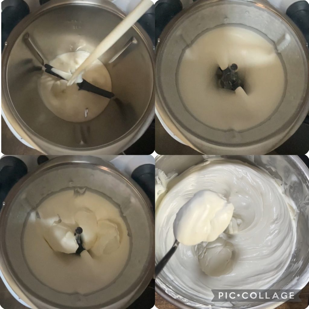 Creme de mascarpone sem ovos com o Bimby