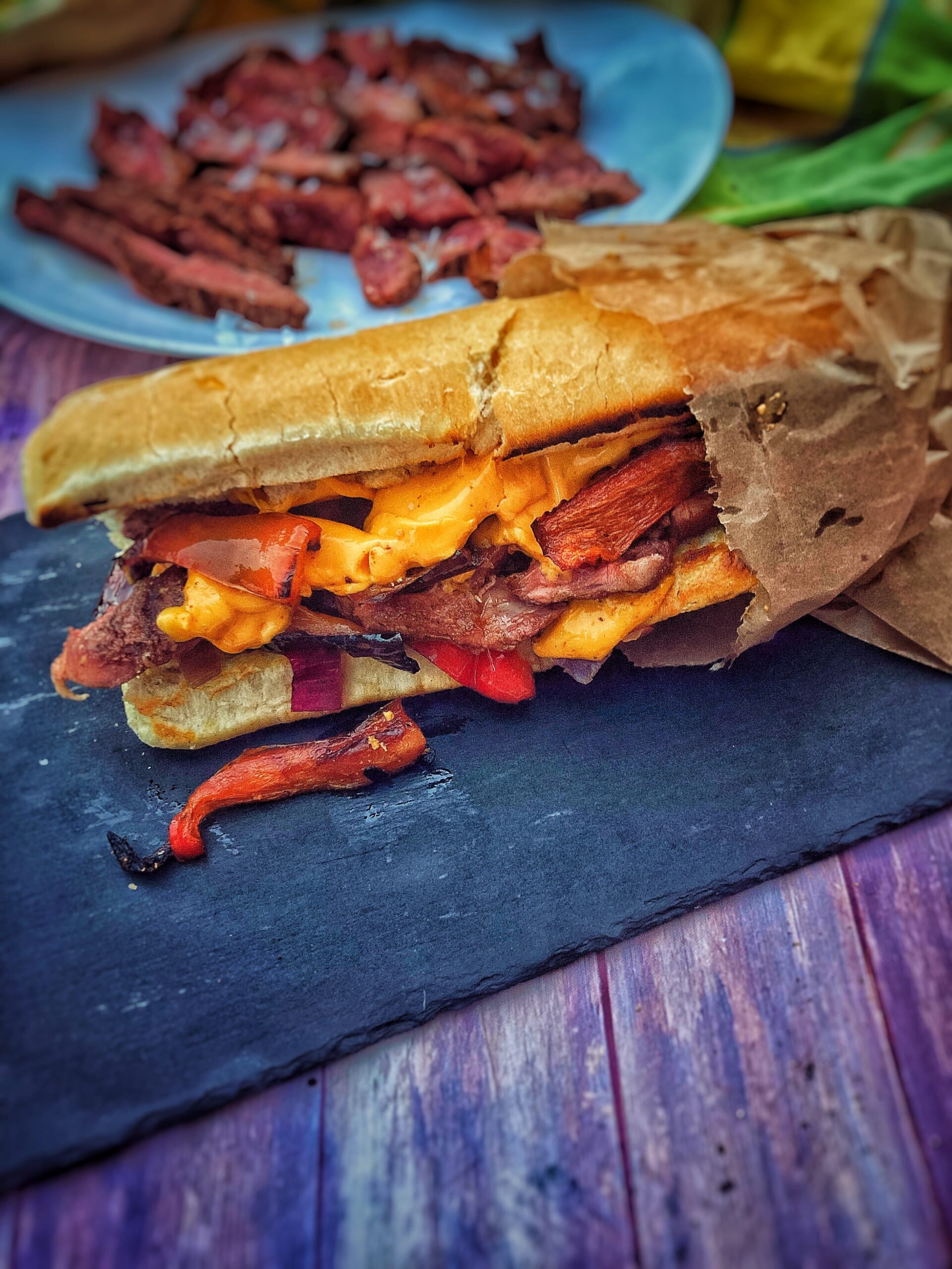 Sanduíche de bife Flat Iron (Estados Unidos)