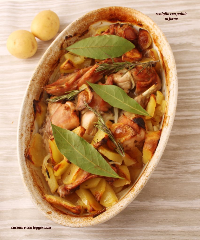 coelho com batatas ao forno