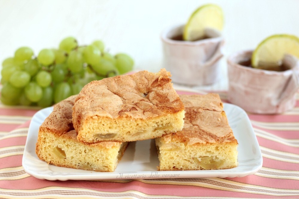 Doce com uva branca