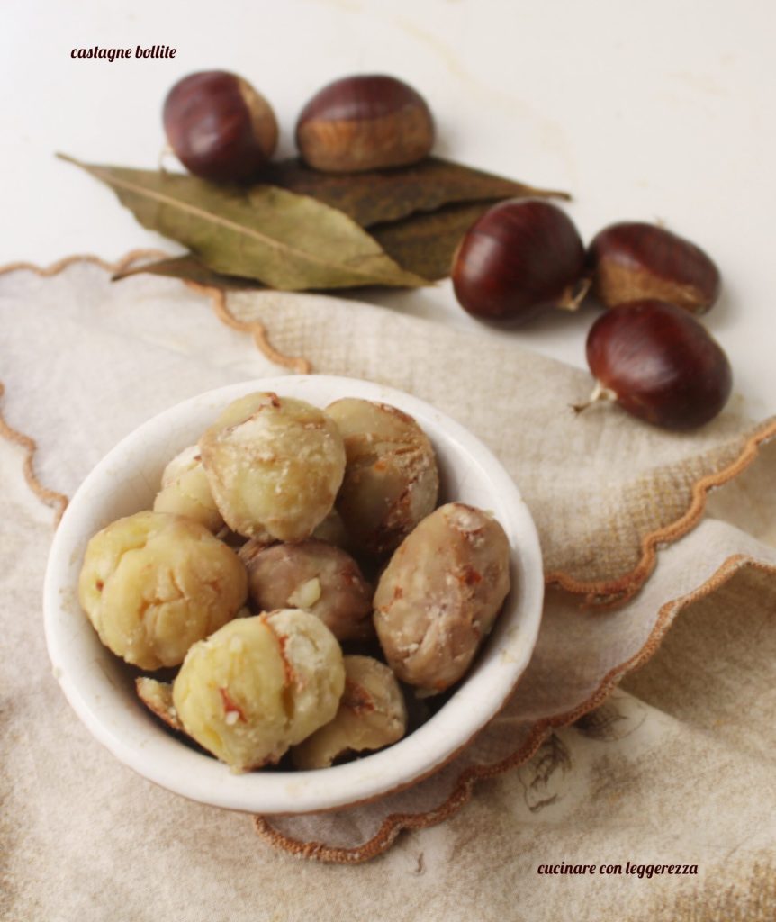 castanhas cozidas