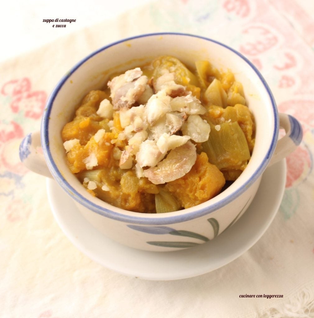 sopa de castanhas e abóbora