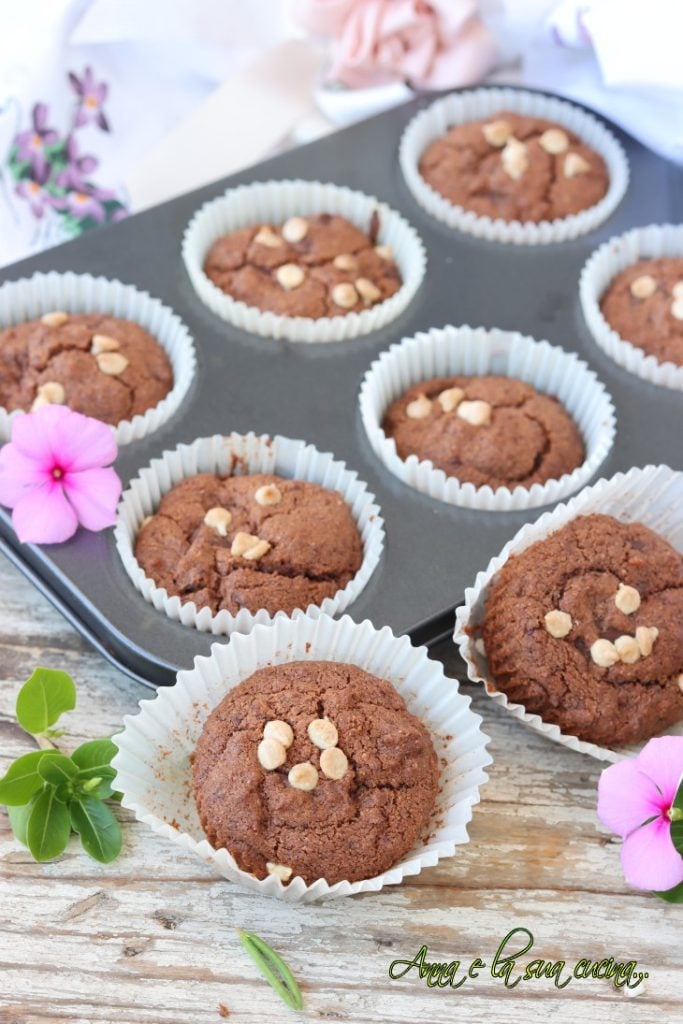 Muffin de chocolate sem glúten