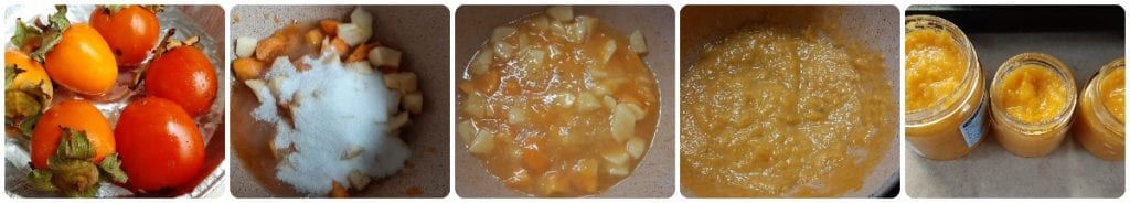 Geleia de caqui com canela