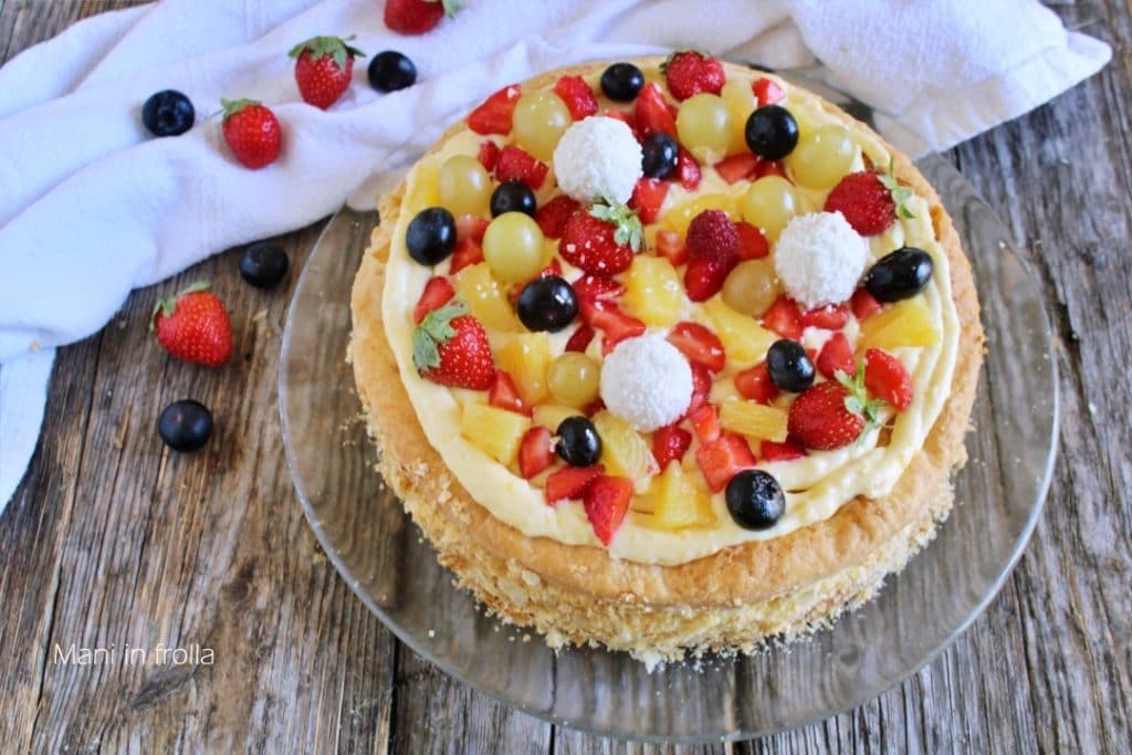 Torta Millefoglie com Frutas Frescas