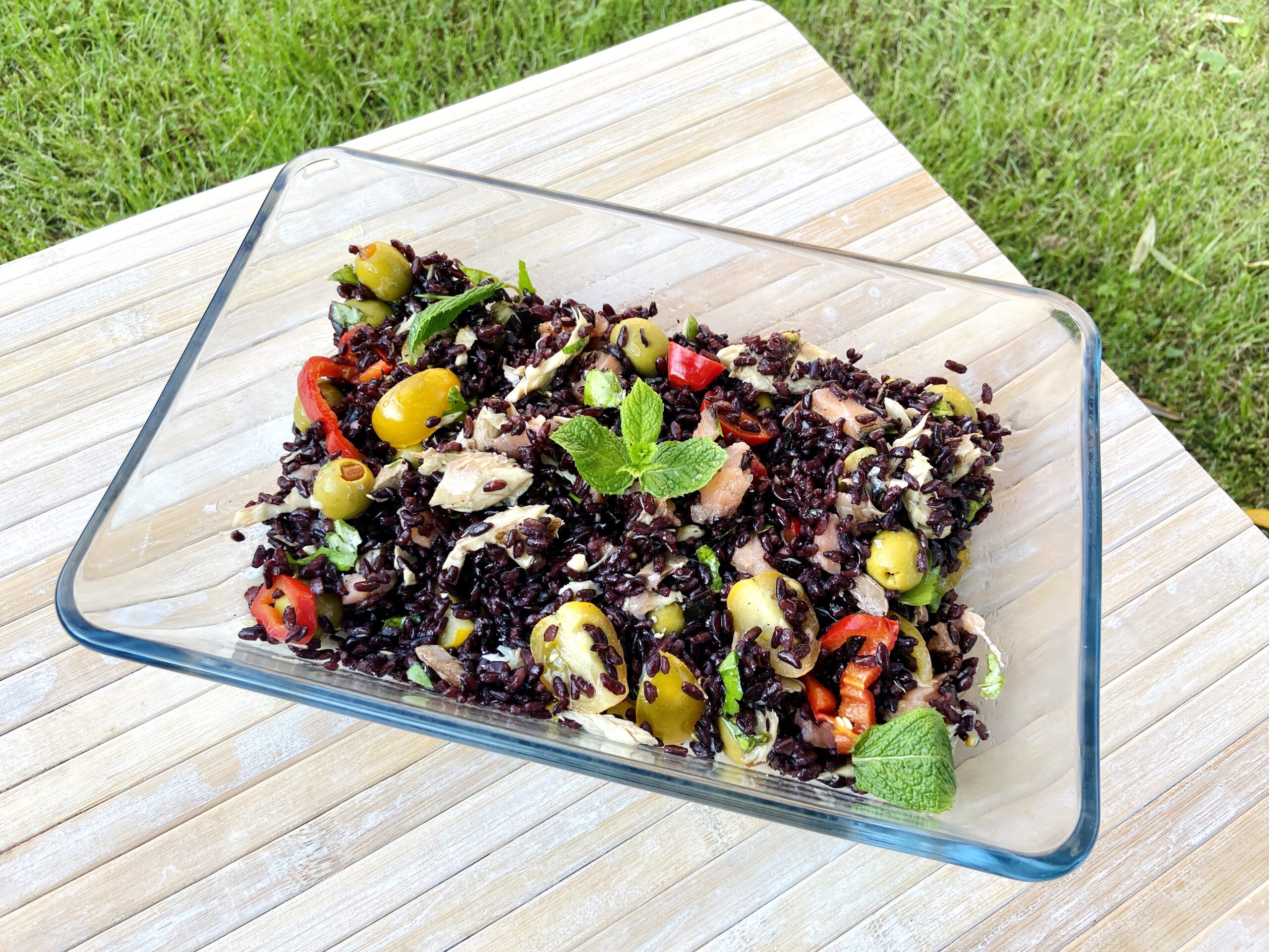 Salada de arroz venere