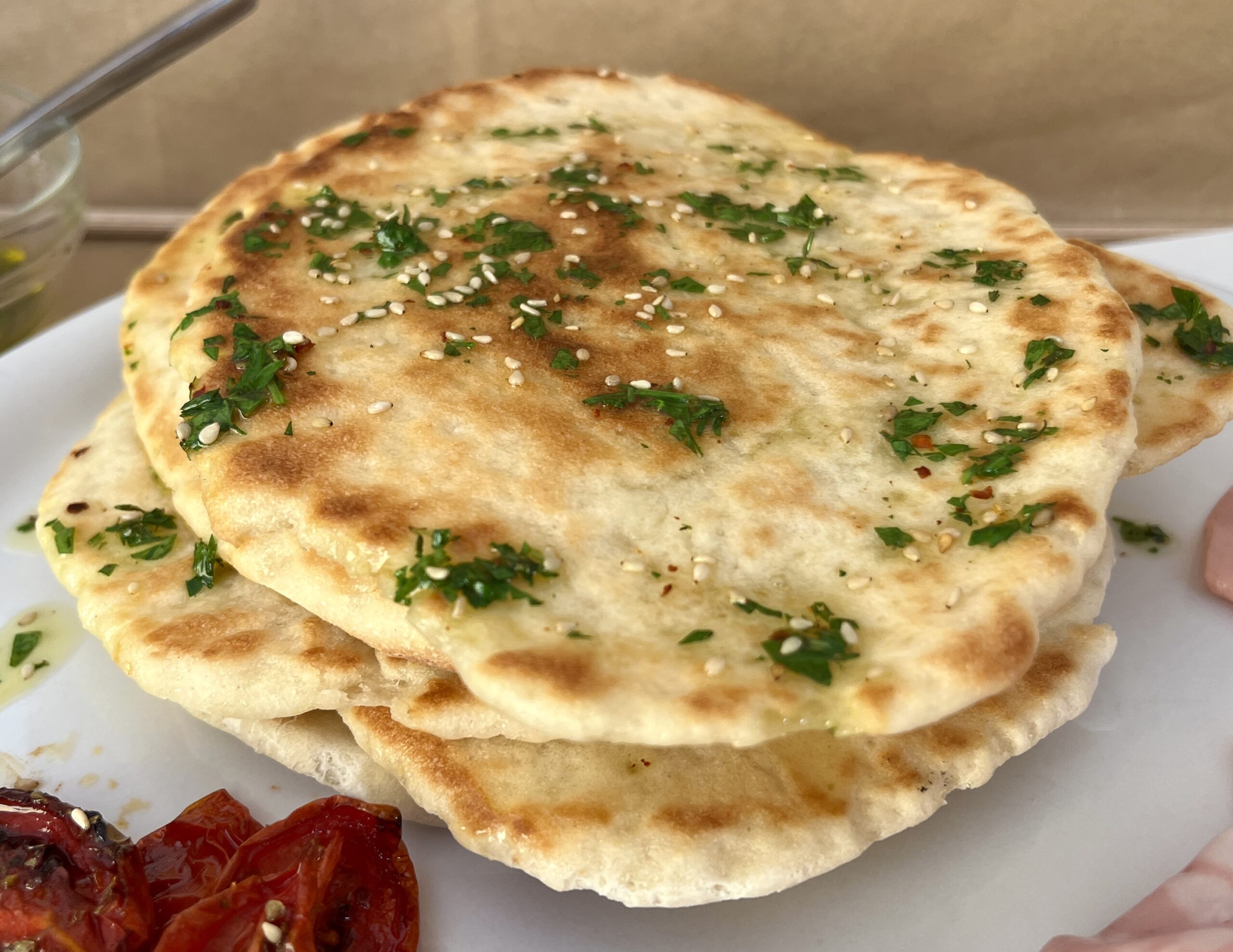 Pita grega sem glúten