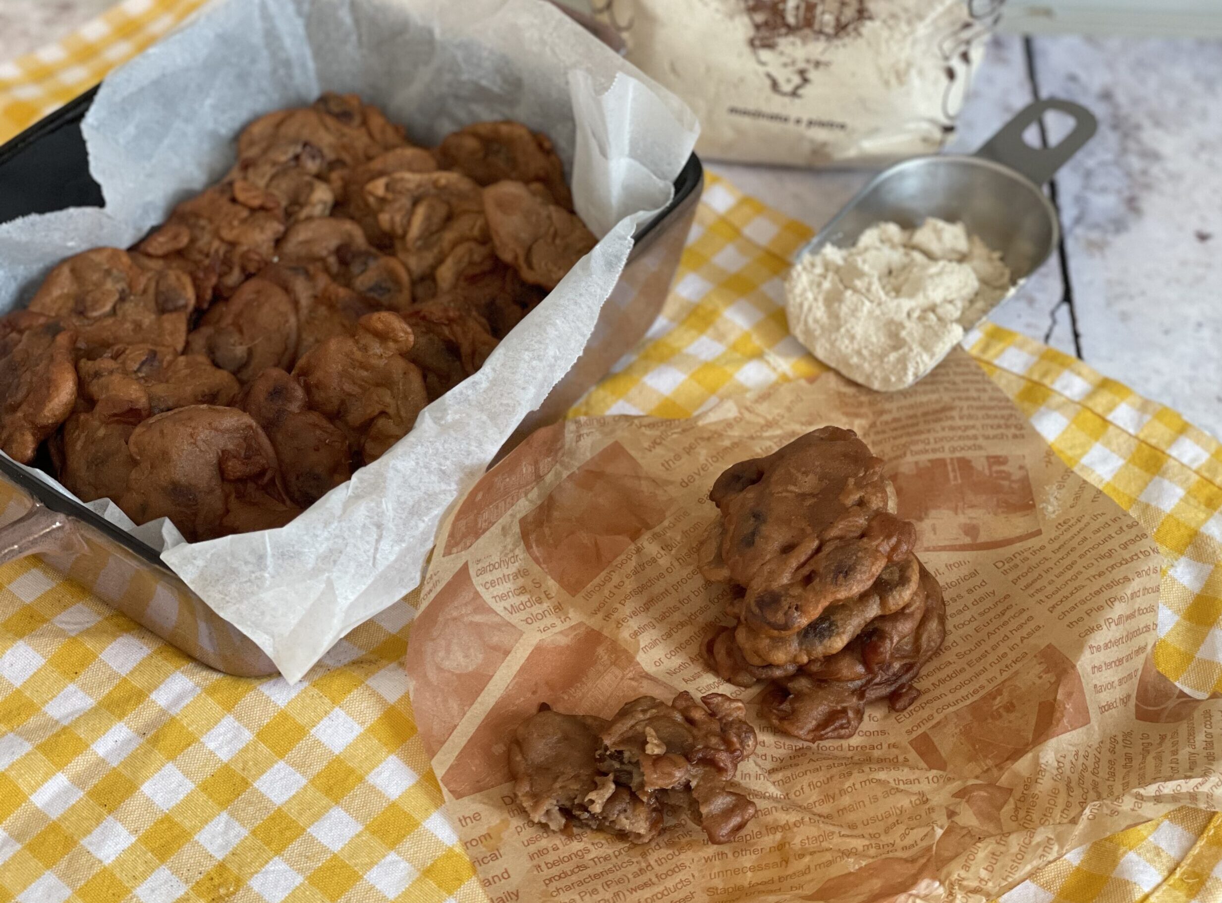 Panquecas de farinha de castanha toscana