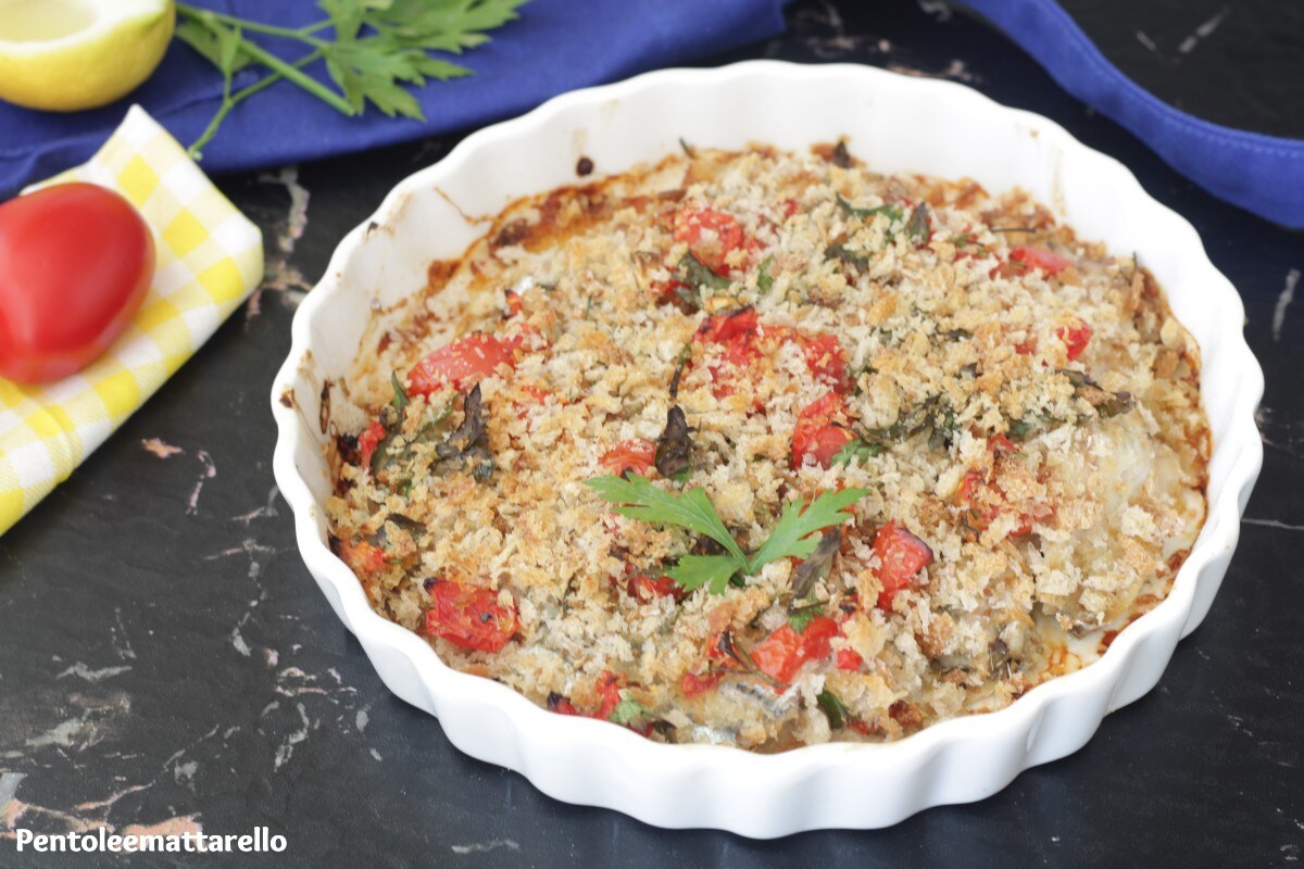 Anchovas na assadeira