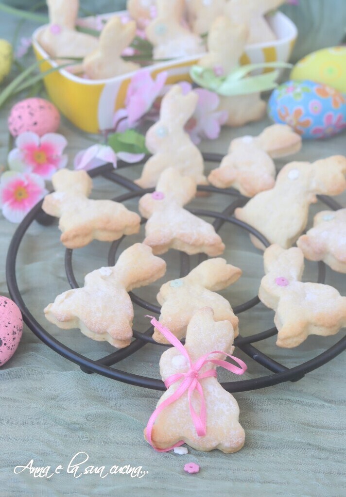 Biscoitos coelhinhos da Páscoa