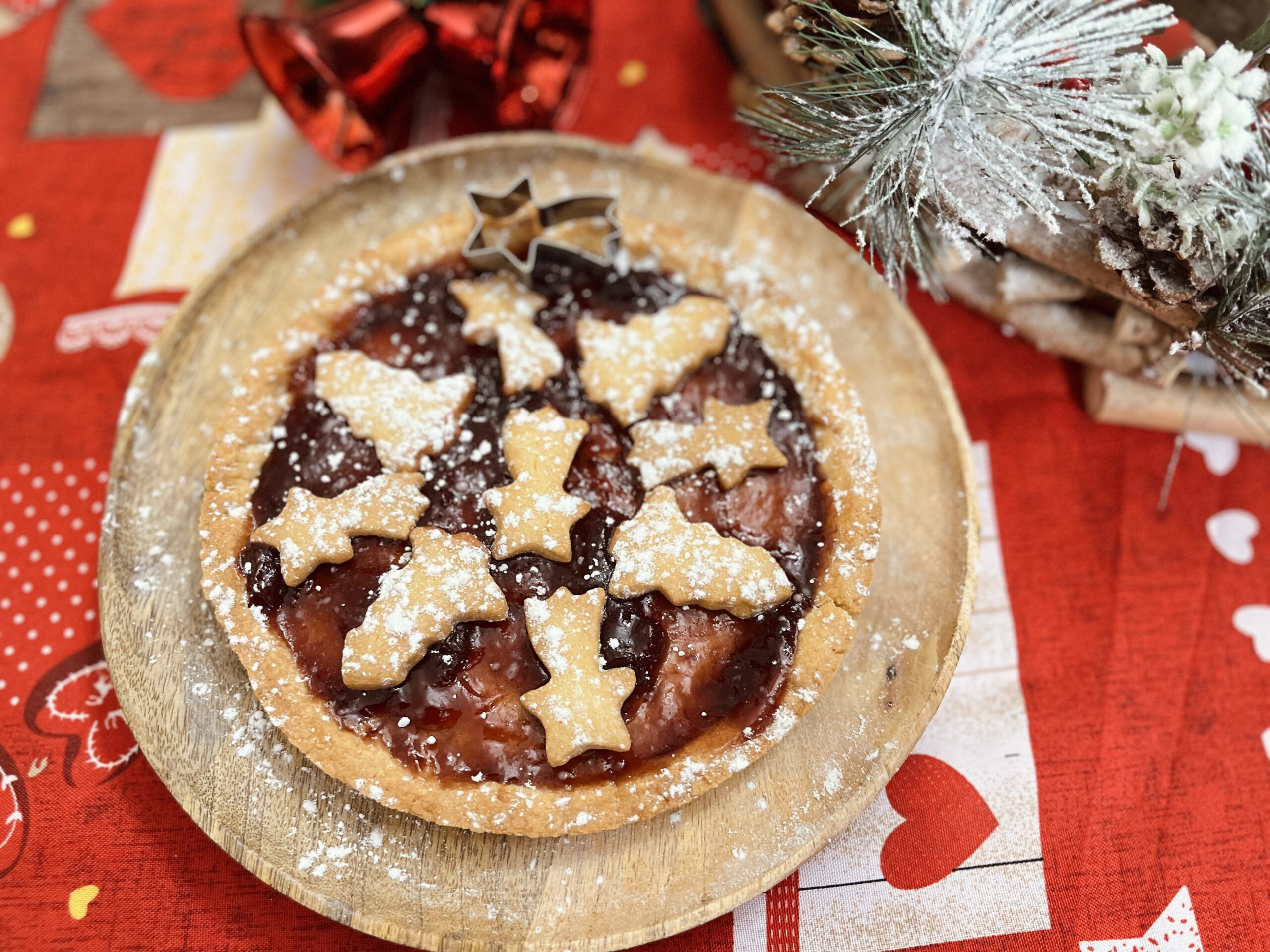Torta de Natal na fritadeira a ar