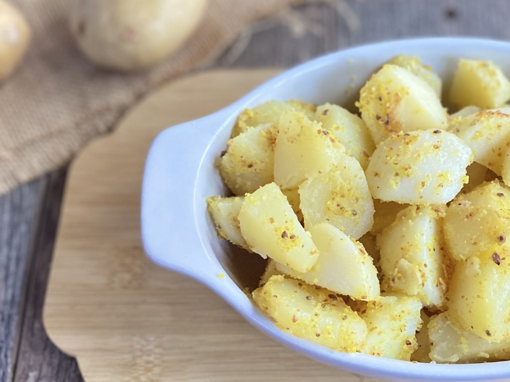 batatas arenosas ao curry