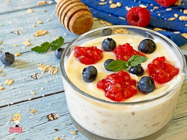 RECEITA DE MINGAU com FRUTAS VERMELHAS
