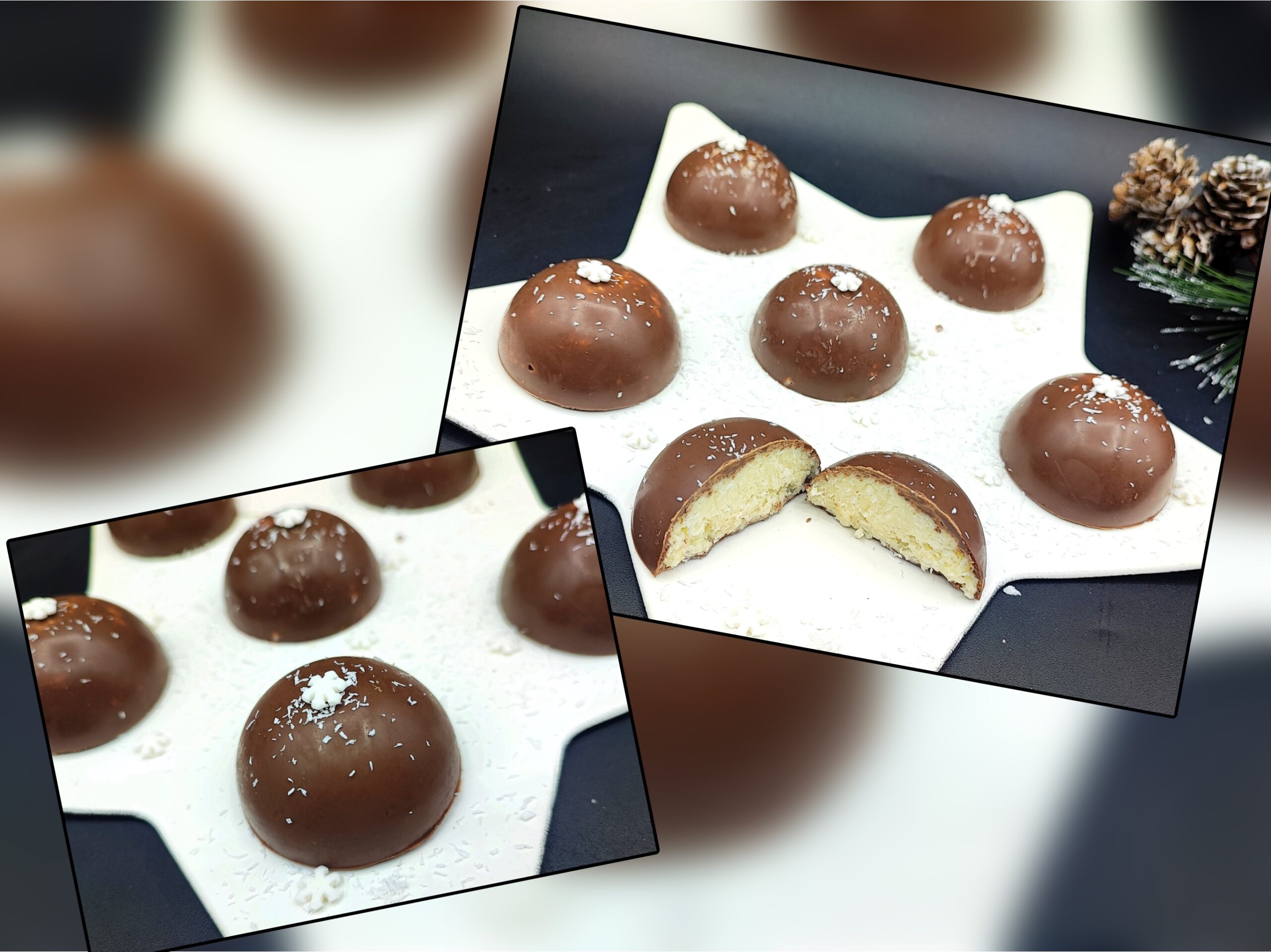 Bombons recheados com coco
