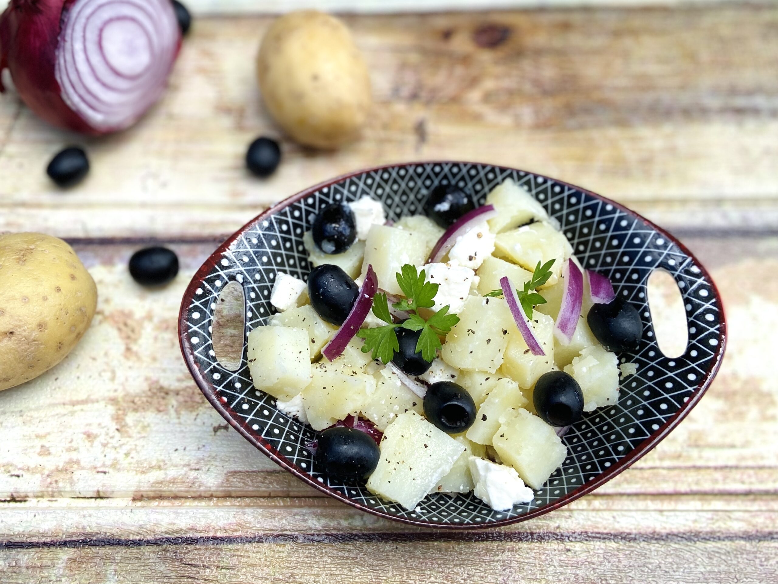 Salada de batata à grega