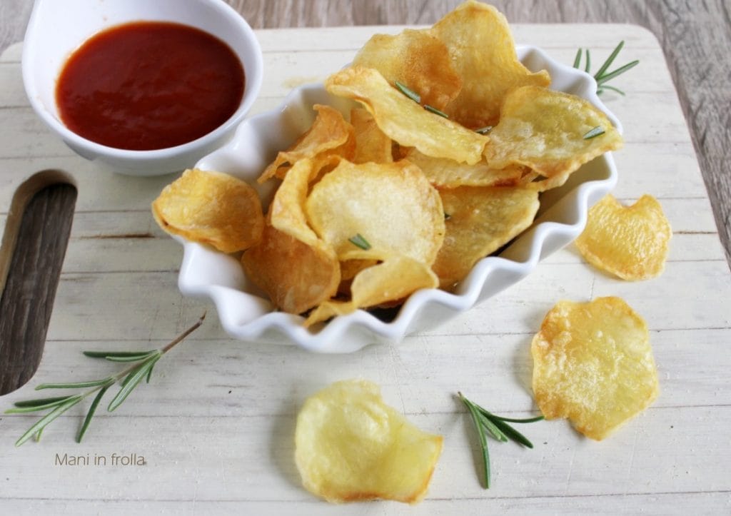 Chips de batata assadas