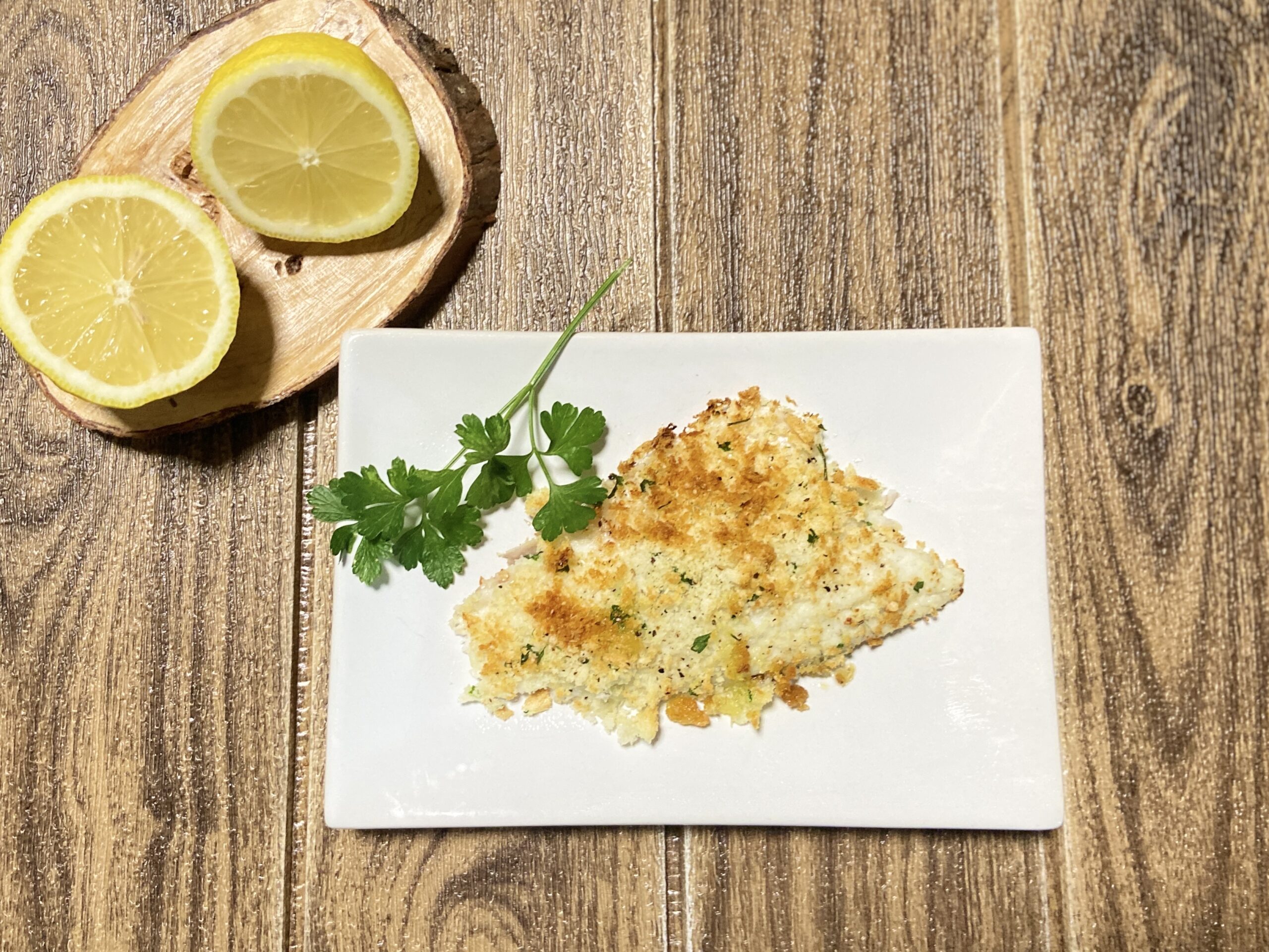 Filés de robalo gratinados