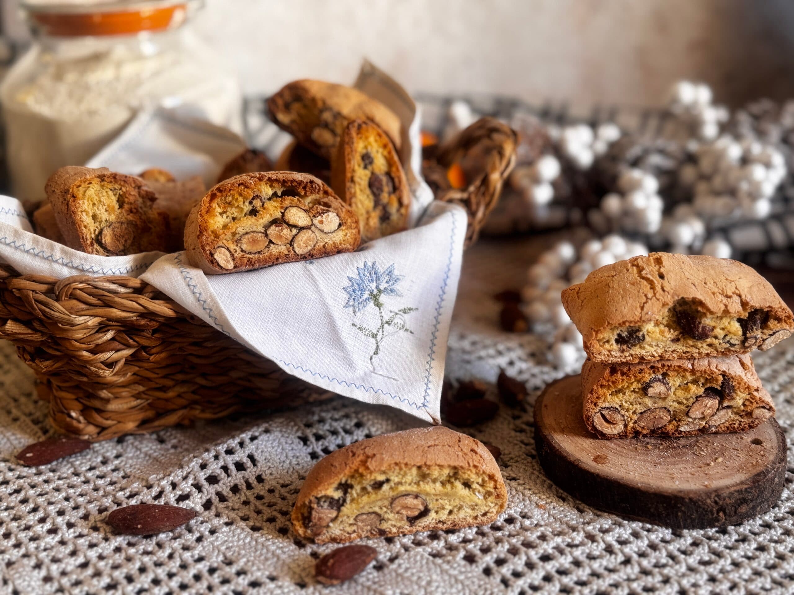 Cantuccini toscanos tradicionais
