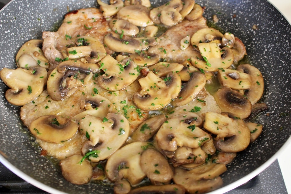 escalopes com cogumelos