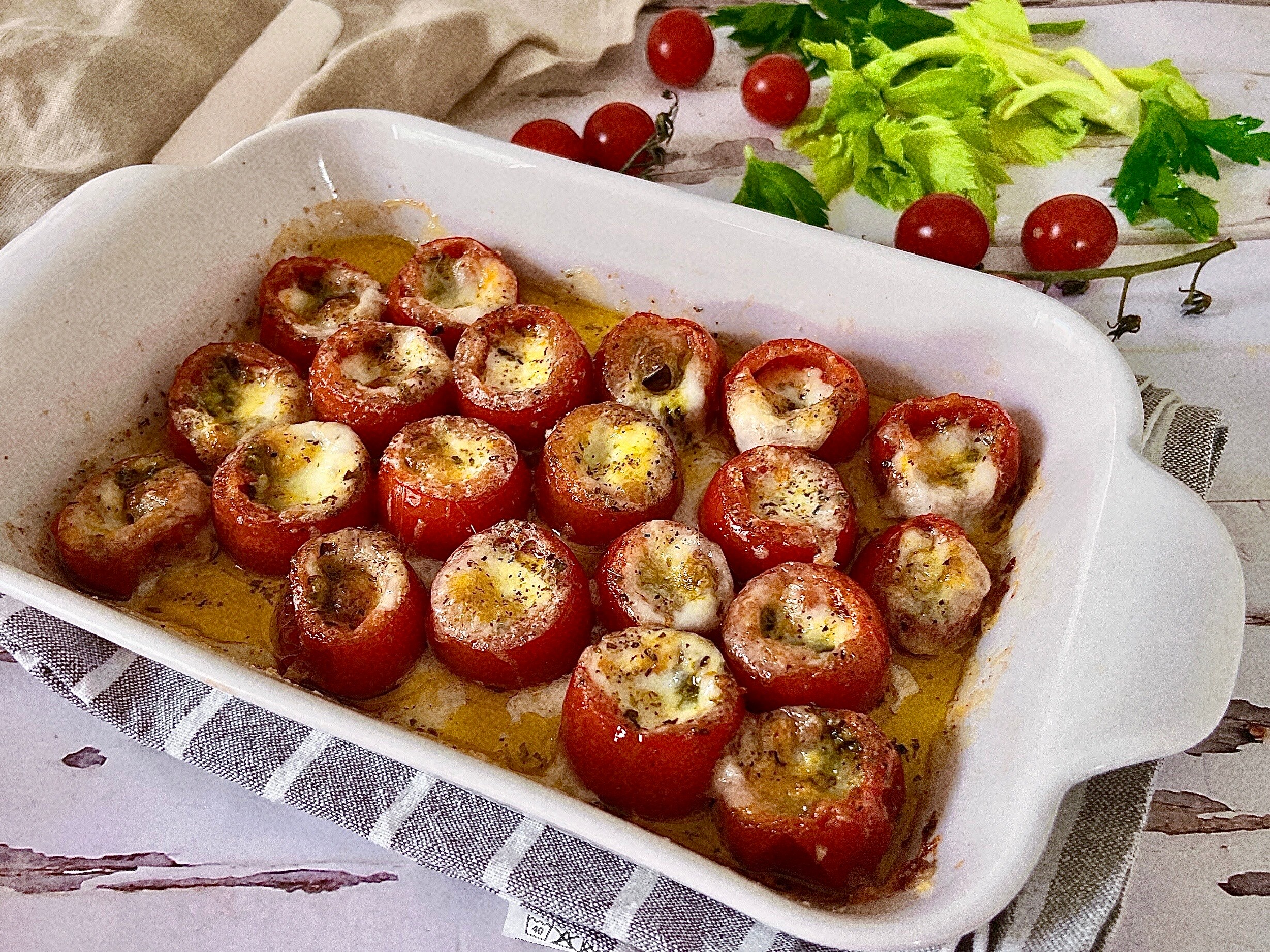 Tomatinhos Pachino recheados