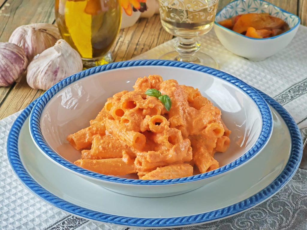 Macarrão ao pesto de pimentão