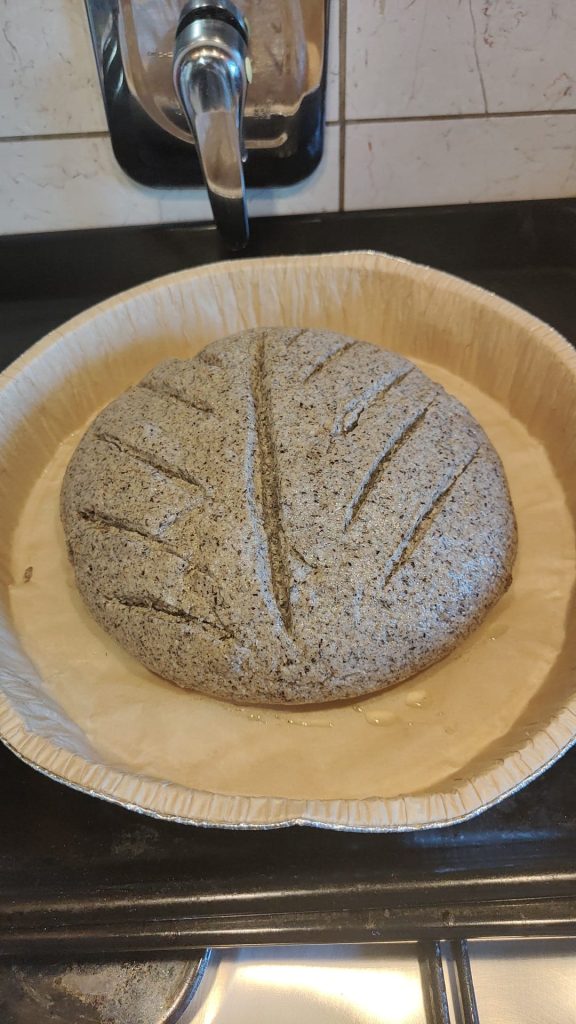 Pão de trigo sarraceno e nozes