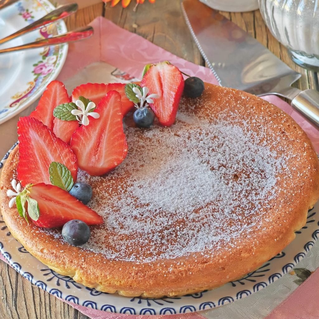 Bolo de ricota e limão