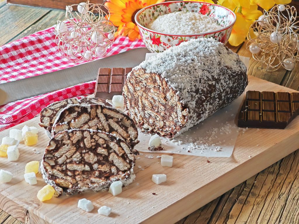 Salame de chocolate e coco