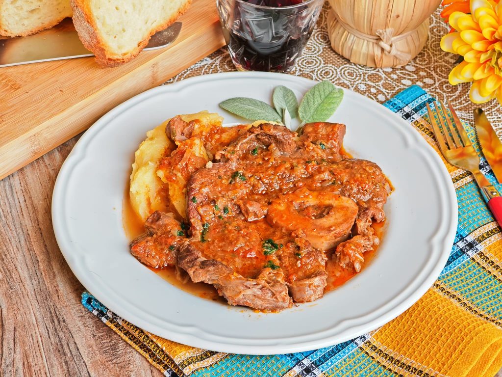 Ossobuco com polenta