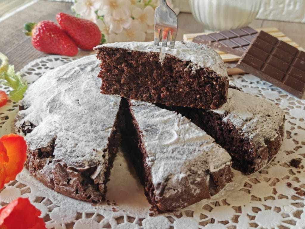 Bolo de chocolate duplo