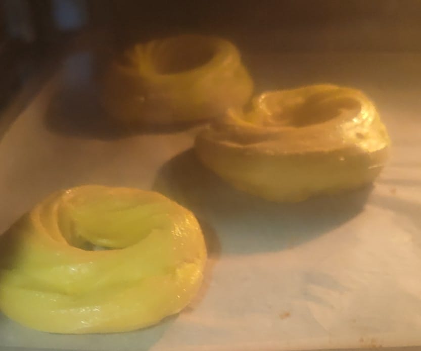 Zeppole em fritadeira a ar