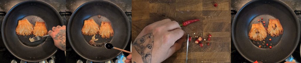 Enoki na chapa: o "bife" vegano que você não espera