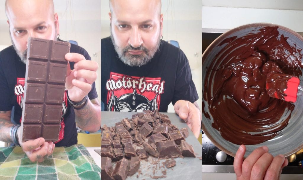 Torta Mousse de Chocolate Amargo Sem Forno