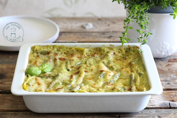Lasanha ao pesto no micro-ondas