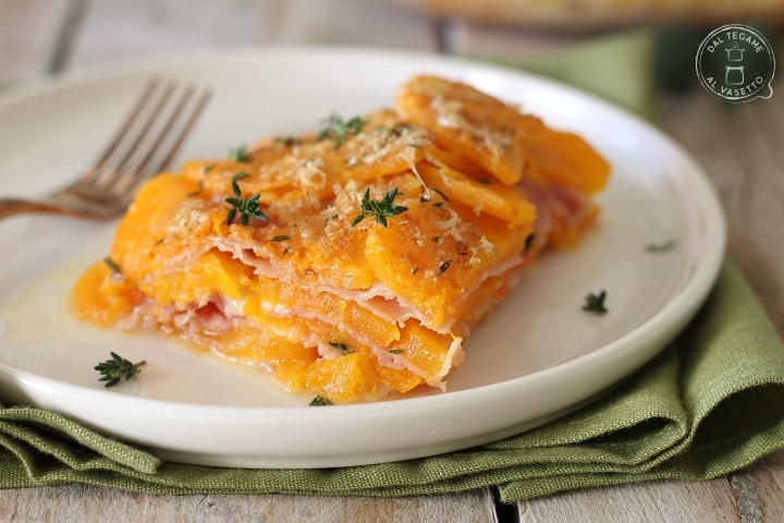 Parmegiana de abóbora no micro-ondas
