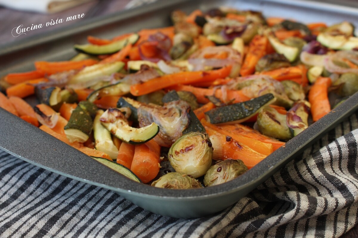 Legumes crocantes ao forno