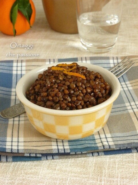 receita Lentilhas com Laranja ou aos cítricos