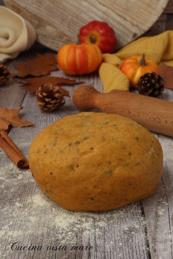 Massa de torta com abóbora Cozinha vista mar