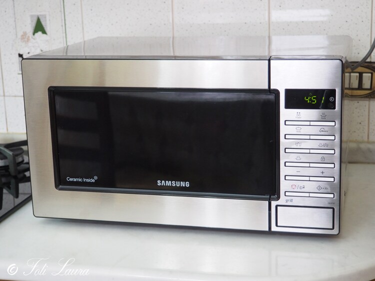 Micro-ondas pronto para cozinhar